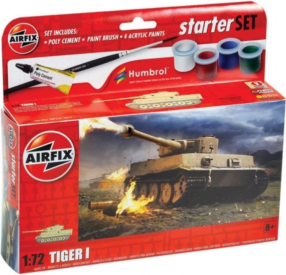 Plastic model Tiger I in kleine set