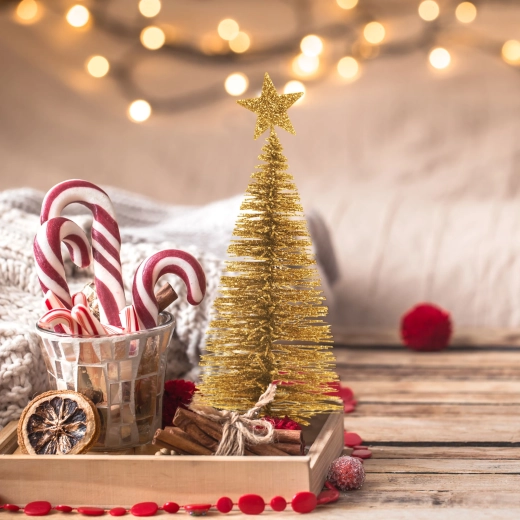 Glinsterende feestelijke uitstraling