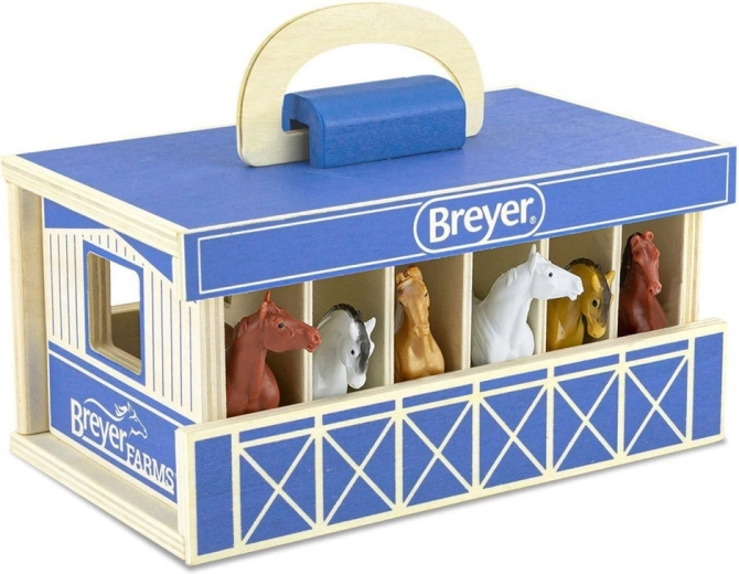 6 Breyer Stablemates-figuren op schaal 1:32
