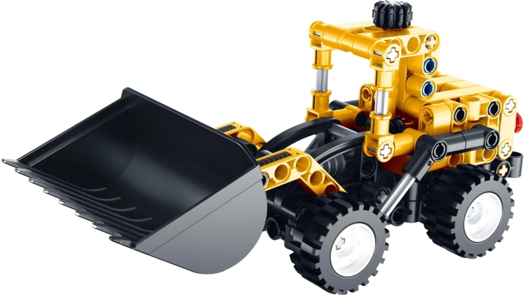 Realistische bouwmachines met functionele elementen