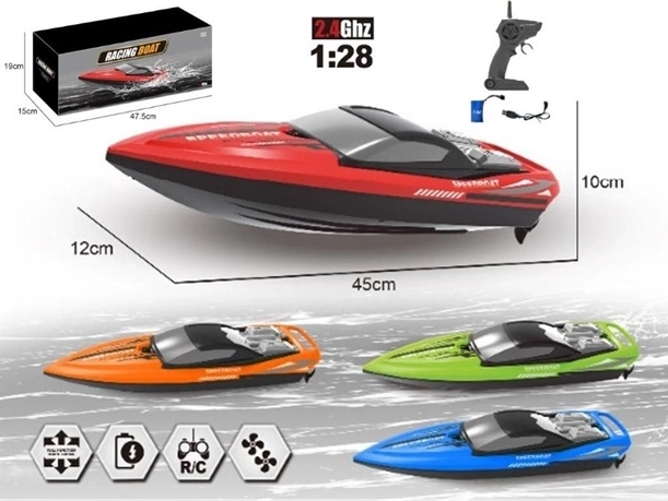 RC-motorboot 2,4 GHz met USB-opladen