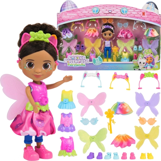 Gabby’s Dollhouse feeënpop Gabi met kleding en accessoires