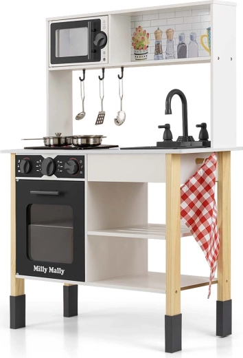Houten kinderkeuken Milly Mally Astrid black