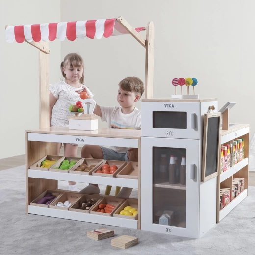 Koelkast met vriezer en krijtbord