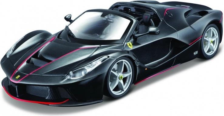 Metalen model Lafferrari Aperta zwart 1:24 om in elkaar te zetten