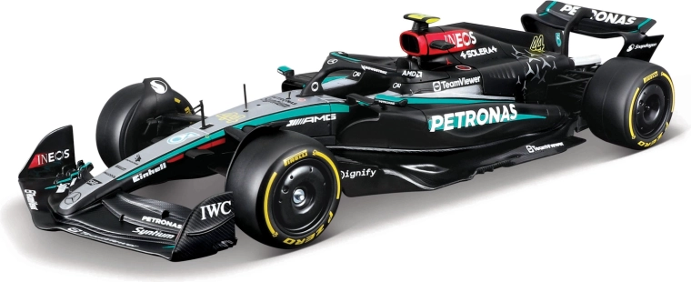 Authentieke Mercedes-AMG Petronas W15 (2024) op schaal 1:24