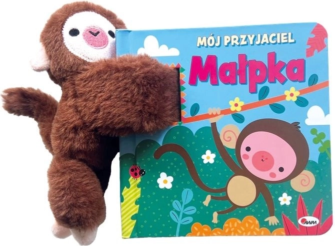 Mijn vriend aapje – kartonnen boekje met pluchen mascotte