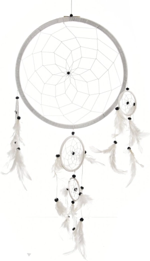 Witte dromenvanger 27 × 72 cm
