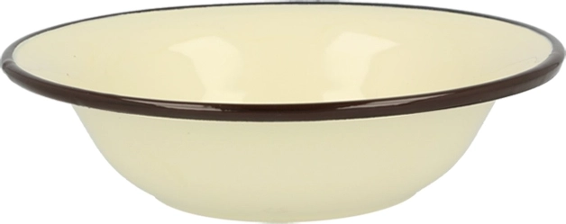 Geëmailleerde kom Silesia Rybnik 2,55 l crème