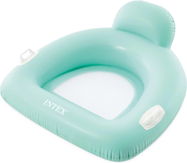 Opblaasbare waterstoel Intex in mintkleur