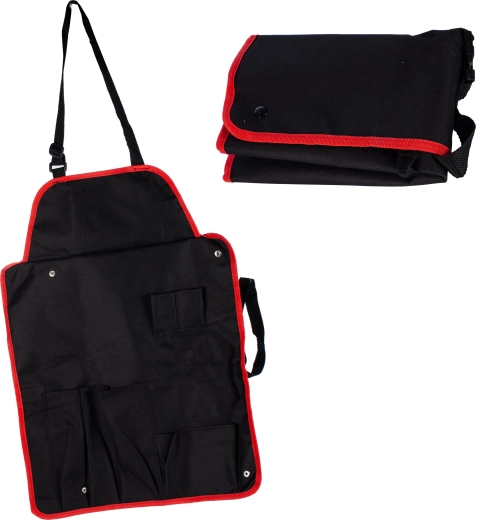 Barbecue-schort met zakken en verstelbare band