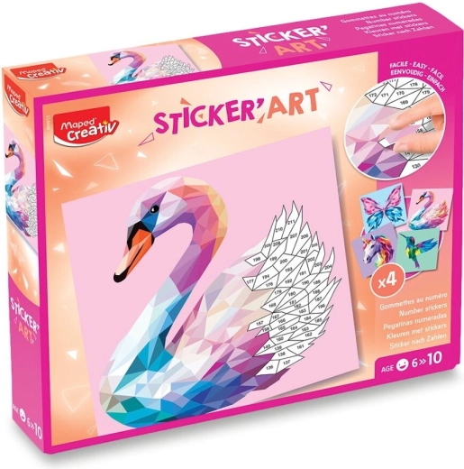 Maped creatieve set Sticker' Art – elegante wezens
