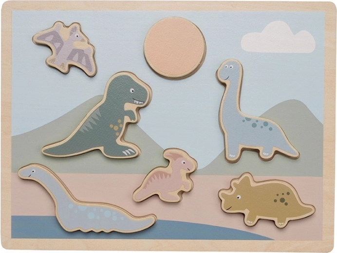 Jabadabado houten insteekpuzzel dinosaurussen