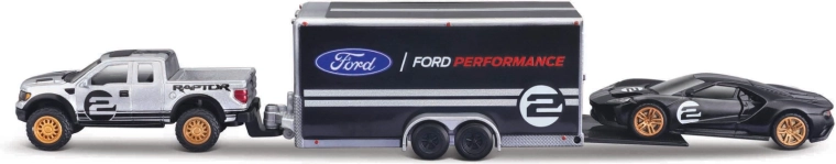 Maisto Design Team Haulers Ford F-150 SVT Raptor en Ford GT Heritage 1:64
