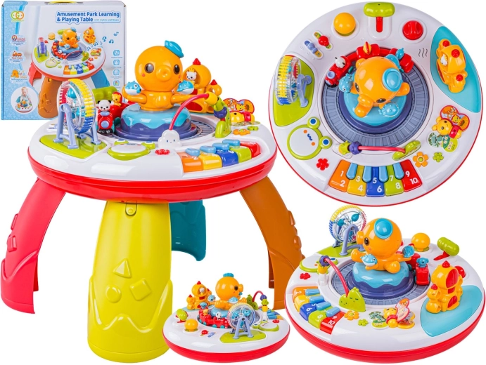 Multifunctionele educatieve muziektafel voor kinderen – octopus met pianootje en treintje