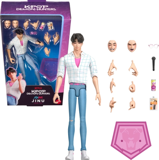 Mattel actiefiguur Jinu uit K-pop Demon Hunters Saja Boys Soda Pop