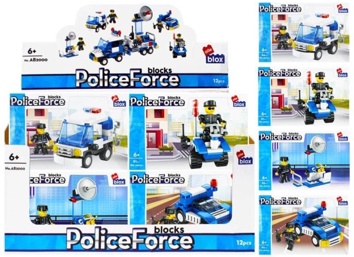 Bouwset politiewagen met minifiguur – 4 varianten