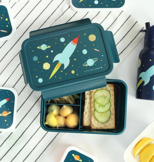 Overzichtelijk verdeelde snack