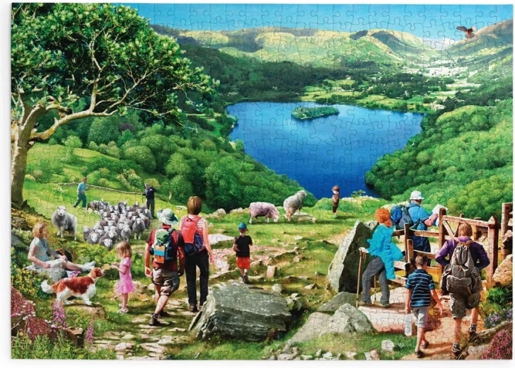 House of Puzzles Uitzicht op het meer – puzzel met 500 extra grote stukjes