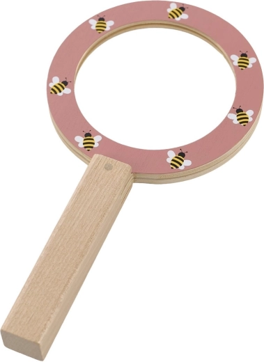 Houten handvat en schattig bijenmotief