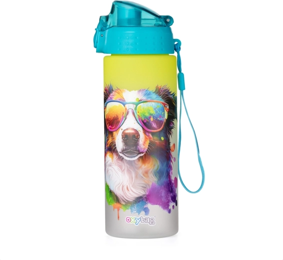 Drinkfles OXY Click 600 ml crazy animals hond