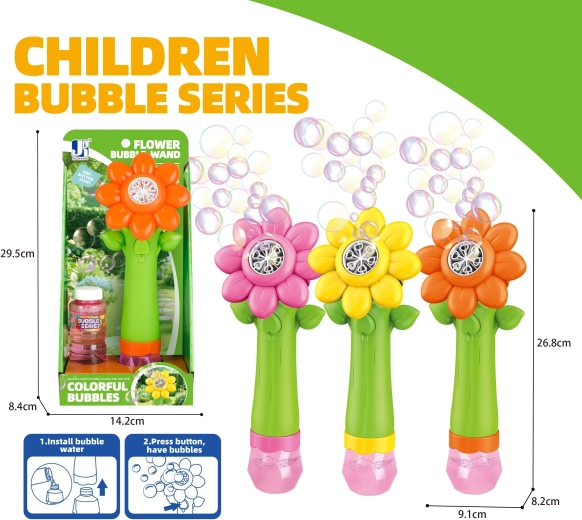 Bellenblaas zonnebloem met lichteffecten 100 ml