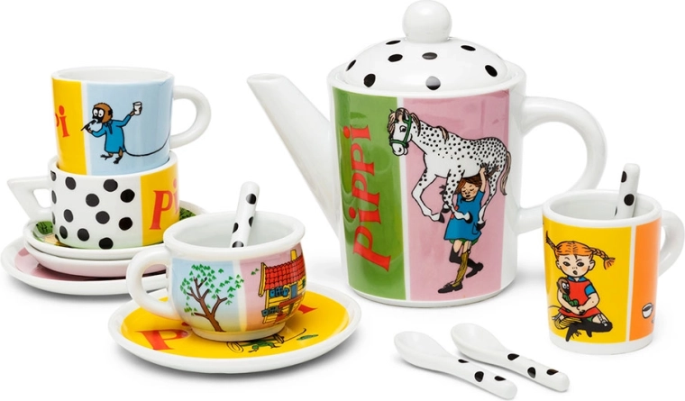 Pippi porseleinen kinder-theeservies