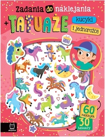Activiteitenboek met tatoeages Pony's en eenhoorns