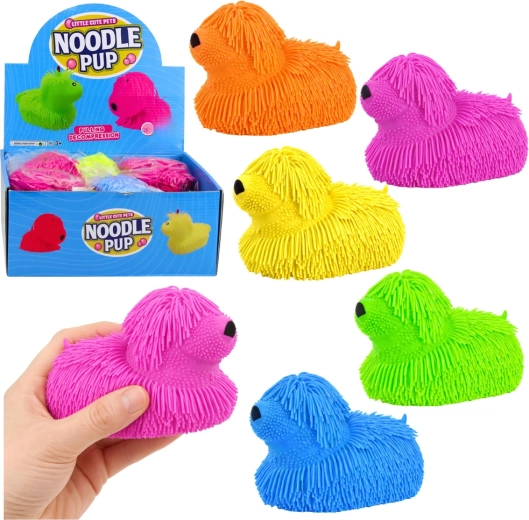 Sensorische knijp-hond met franjes – antistress lichtgevende LED-speelgoed