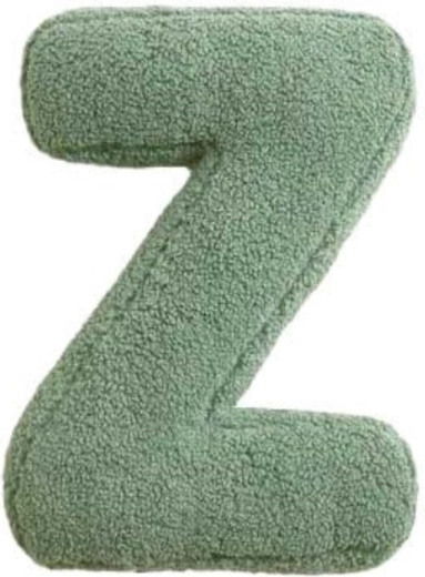 Mealini pluche letter Z groen - 1 stuk