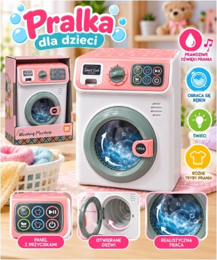 Kind­erwasmachine met licht en geluid