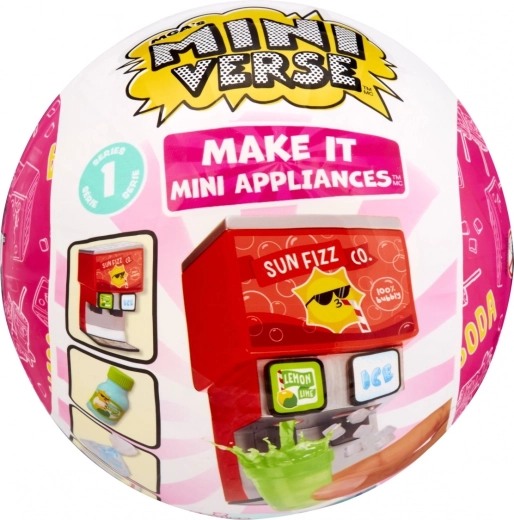 MGA’s Miniverse Make It Mini appliances – mini automaat voor bruisende dranken - 1 stuk