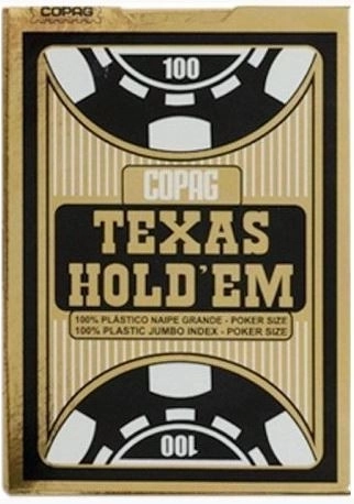 Pokerkaarten Texas Jumbo zwart