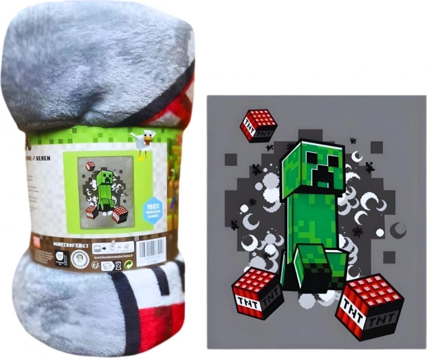 XXL fleece deken Minecraft de lux