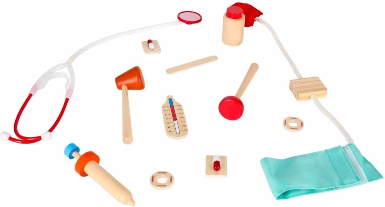 Houten accessoires voor de ontwikkeling van vaardigheden