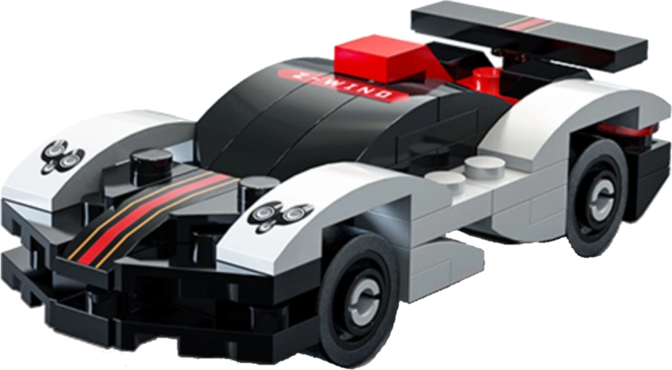 Gedetailleerd racedetail met prints