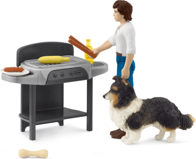 Toms barbecue – mini speelfiguurset voor kinderen