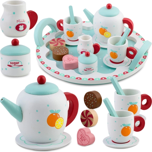 Houten theeservies voor kinderen RICOKIDS