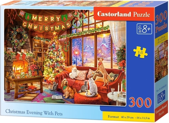 Castorland puzzel Kerstavond met knuffeltjes 300 stukjes