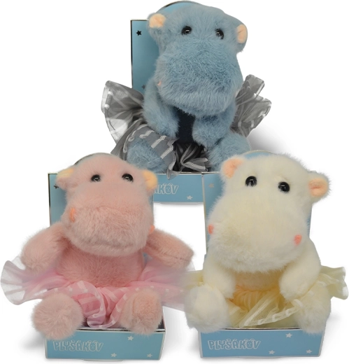 Pluchen nijlpaardje – 3 kleuren