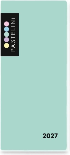 Pastelini weekplanner in PVC-hoes 2027 groen