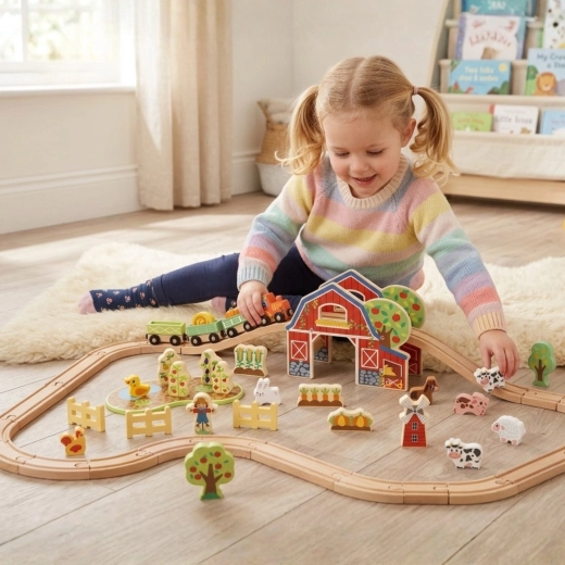 Veilige houten uitvoering voor kinderen vanaf 3 jaar