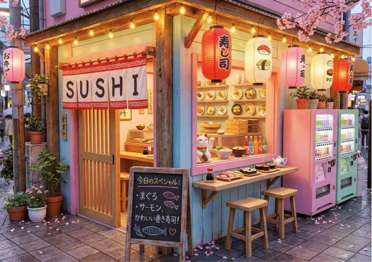 Legpuzzel EDUCA Sushi Kawaii 1000 stukjes