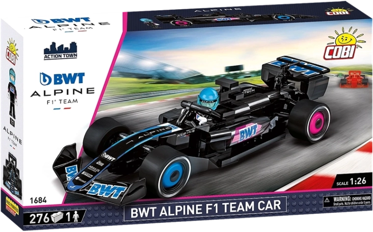 Authentieke uitstraling van de BWT Alpine F1 Team-bolide