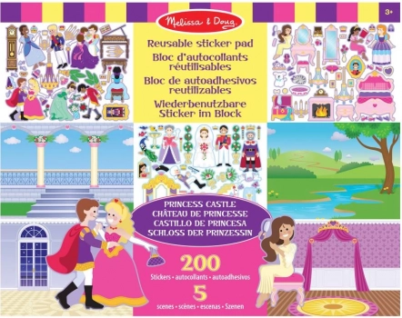 Hergebruikbare stickers – prinsessenkasteel