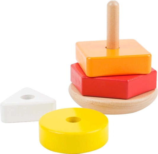 Stapelpiramide voor kleine bouwers