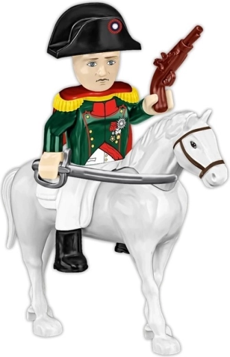 Figuurtje van Napoleon op een wit paard