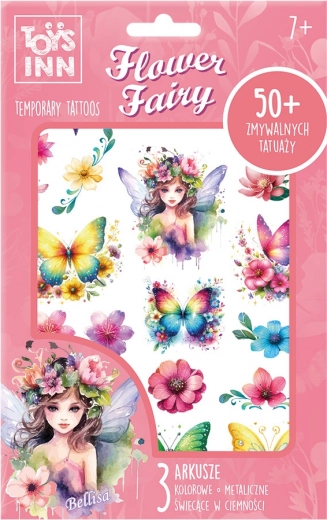 Tijdelijke tatoeages Flower Fairy Bellisa STNUX