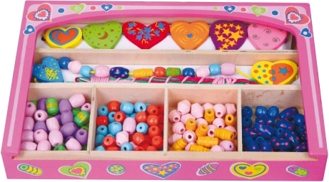 Houten creatieve kralenset voor kinderen 3+