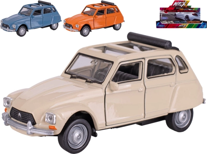 Metalen model Citroën Dyane met terugtrekfunctie, 12 cm, Welly